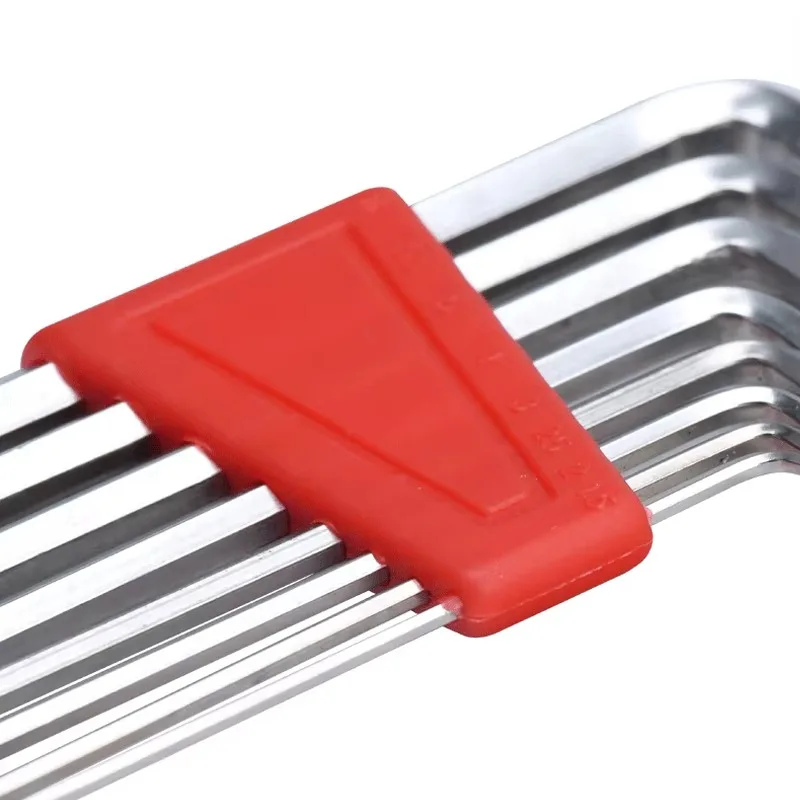 16pcs Metric Allen Wrench Set Short Arm L-Shaped Spanner Bicycle Vehicle Repair Hand Tools Portable L Wrenches Screwdriver Kit