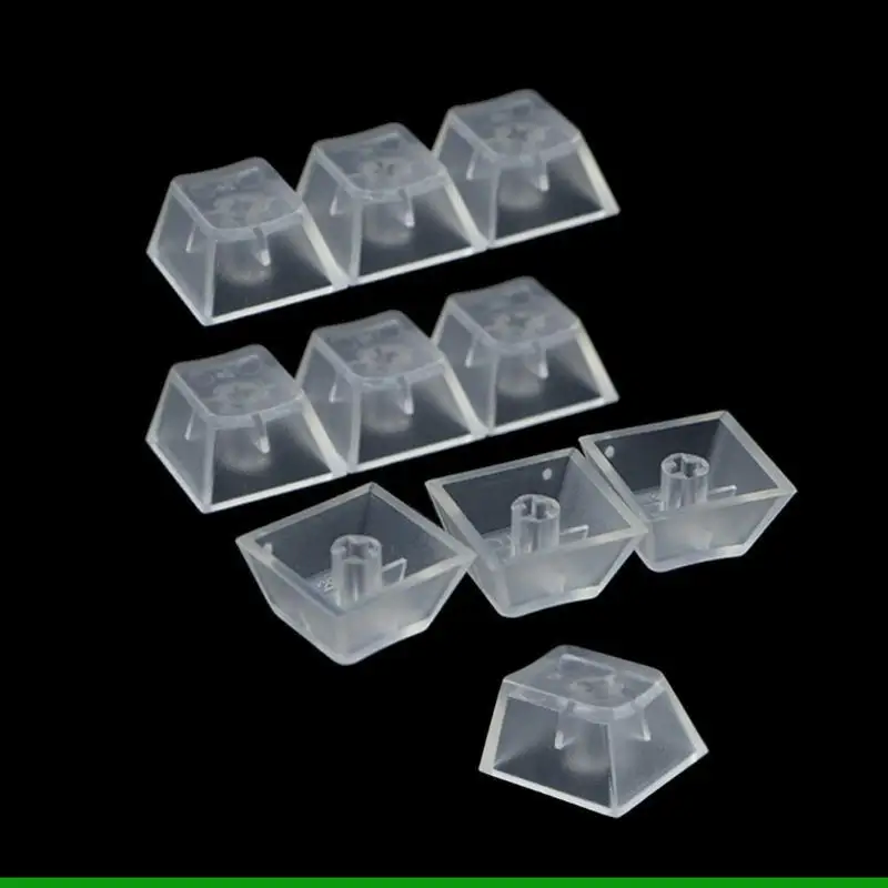 U55C 10Pcs Durability ABS Keycaps Clear Keycaps for Mechanical Game Keyboard