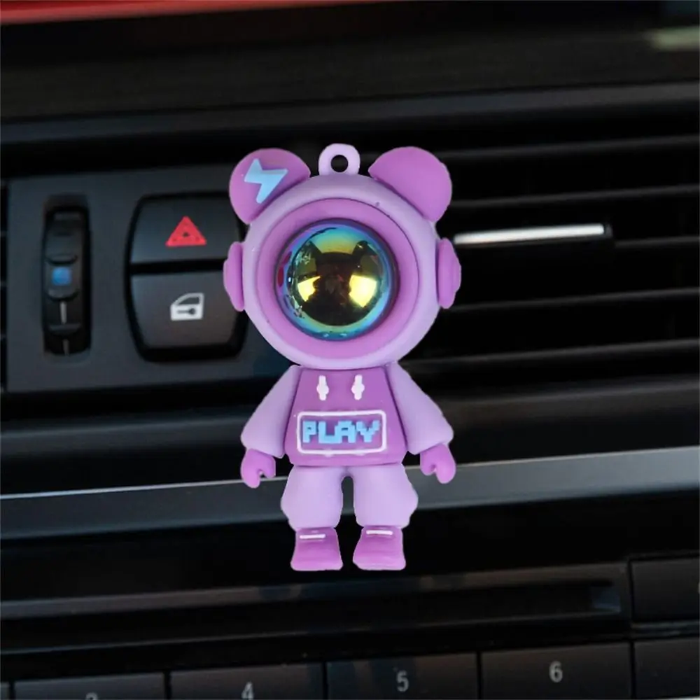 

Astronaut Car Aromatherap Cilp Air Freshener Decoration Car Cilp Silicone Automobile Air Vent Ornament Car Interior Accessories