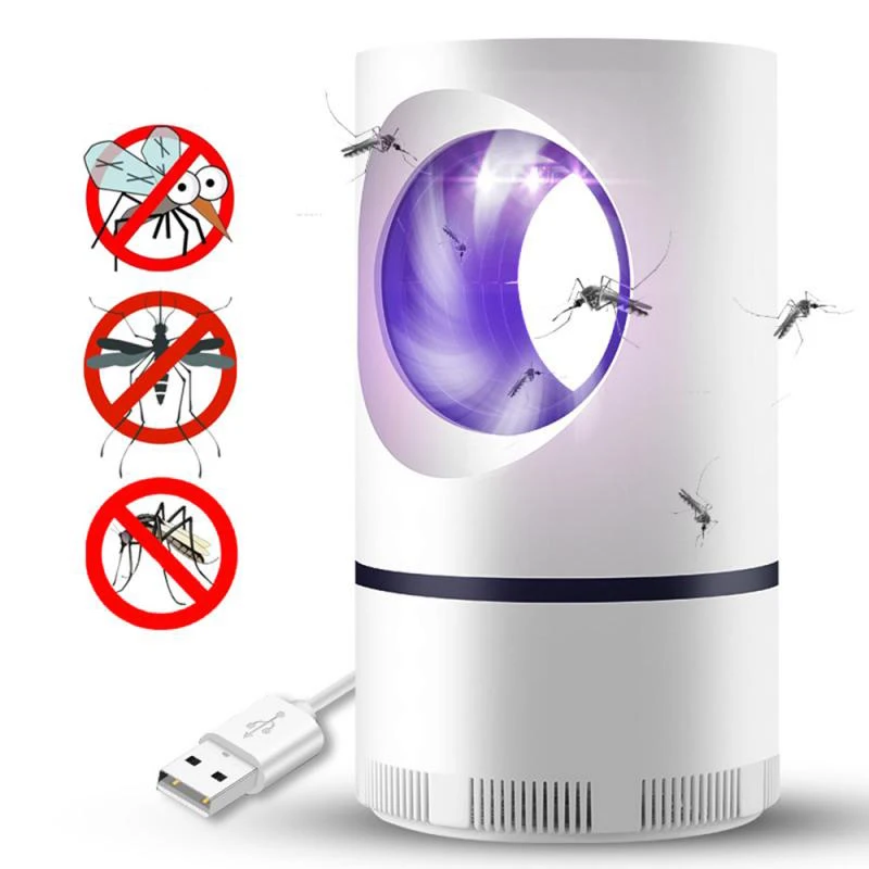 Electric Mosquito Killer Lamp Home Bedroom Photocatalyst USB Fly Killer Mosquito Repellent LED Light Mute Mosquito Trap Lamp