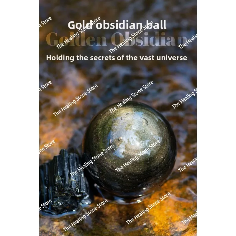 حجر السج الطبيعي الكرة زخرفة كريستال الكرة الذهب والفضة سبج الكرة مدخل دراسة غرفة المعيشة فنغ شوي زخرفة #4