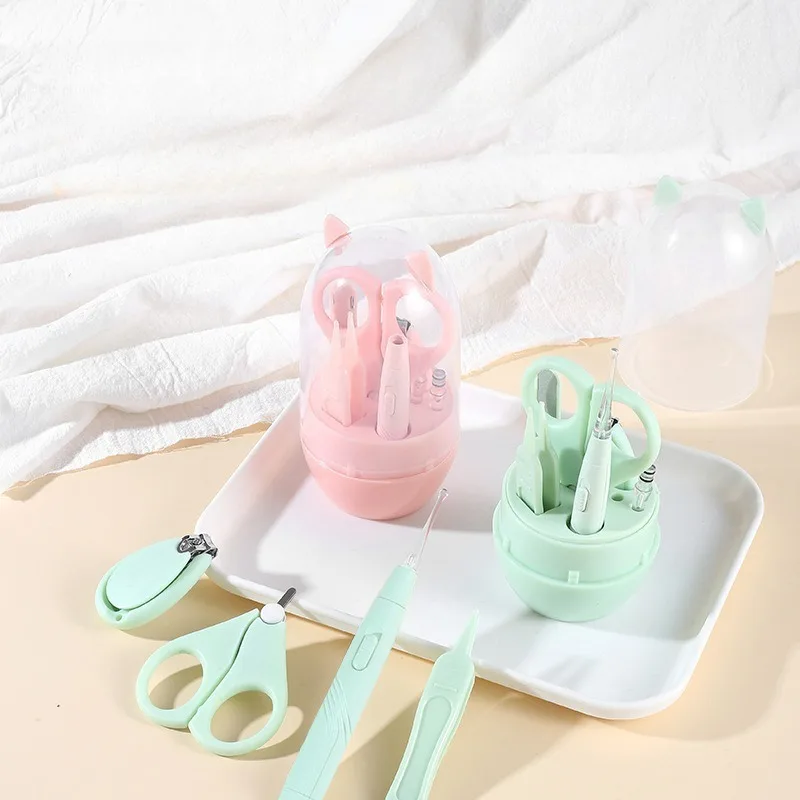 

Детские кусачки для ногтей из нержавеющей стали, набор кусачек для ногтей, детские кусачки для ногтей с защитой от защемления, набор инструментов для ухода за малышей