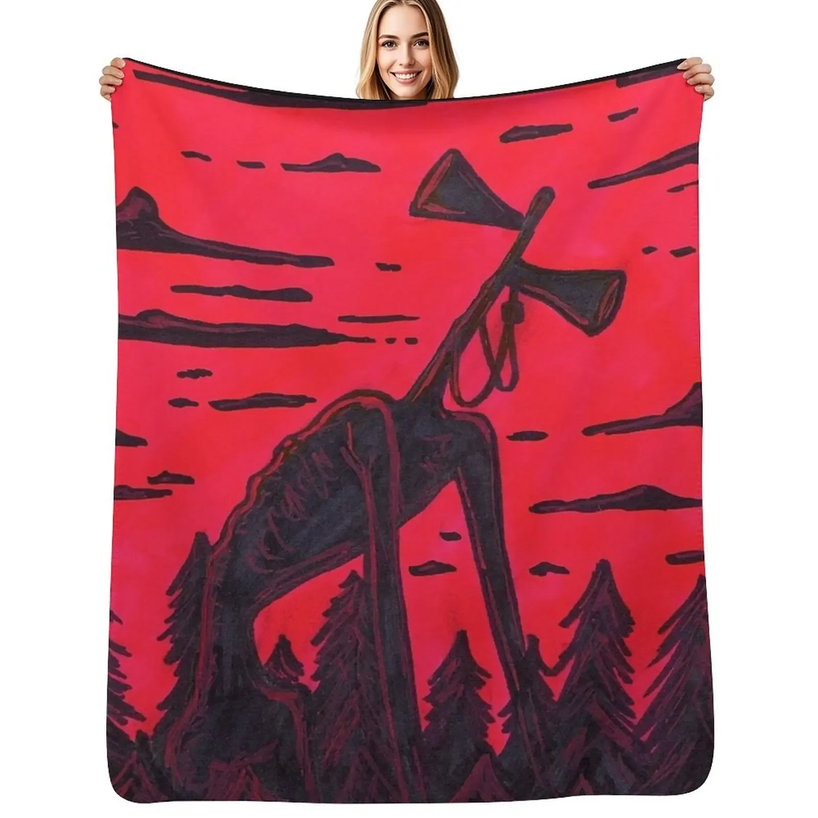 

Siren Head Throw Blanket Decoratives Luxury St Luxury Designer Blanket