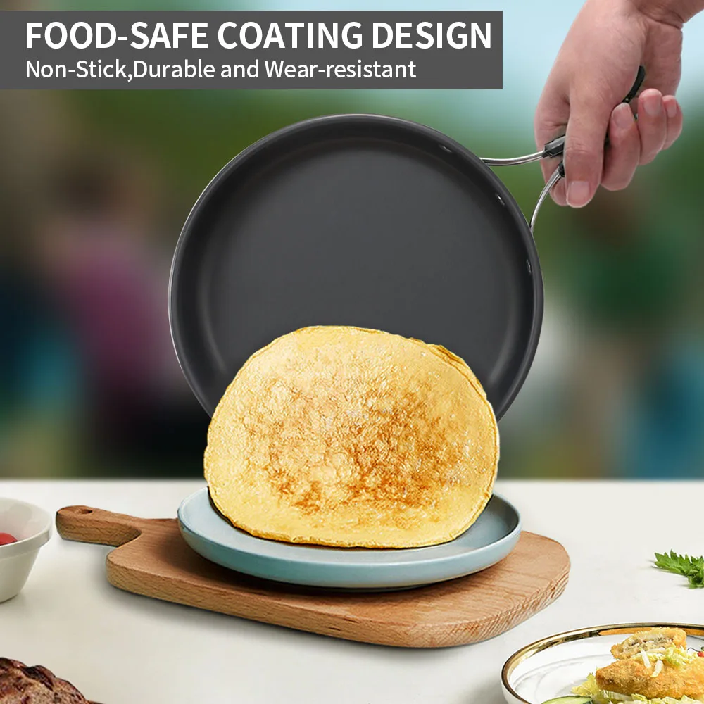 Camping Cookware Set Lightweight Portable Pan Kettle Cups Spoon Fork Cutter for Picnic Hiking Cookware Tourist Cookware Utensils