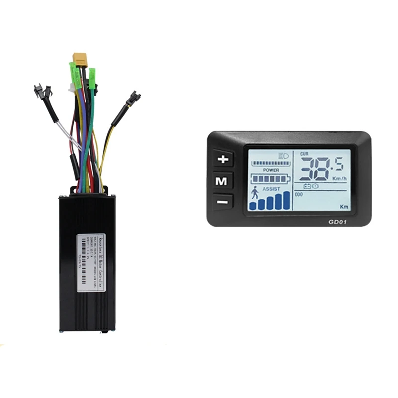 Electric Bike 36V/48V 30A 750W 1000W 2 Model Sinewave Controller Ebike GD01 Display Ebike Conversion Kit Easy To Use