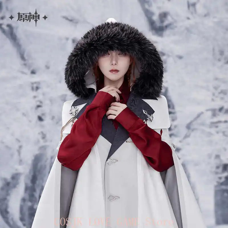 

Game Genshin Impact Cosplay Original Tartaglia Arlecchino Wanderer Sandrone II Capitano Dottore Hooded Cloak Clothing Coat Gift