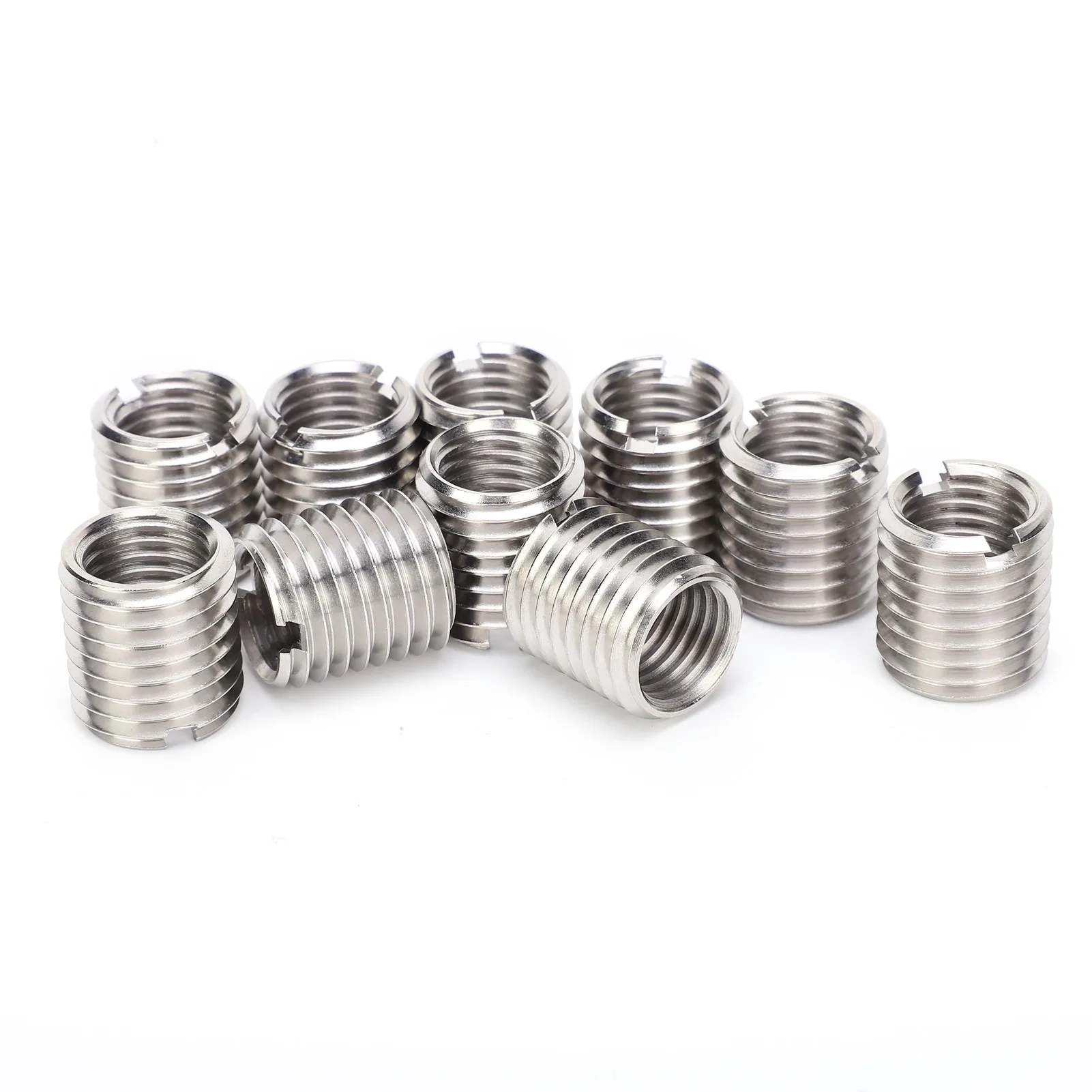 10Pcs Insert Nut Thread Fastening Conversion Repair Sleeve M16 Female And M20 Male Screw