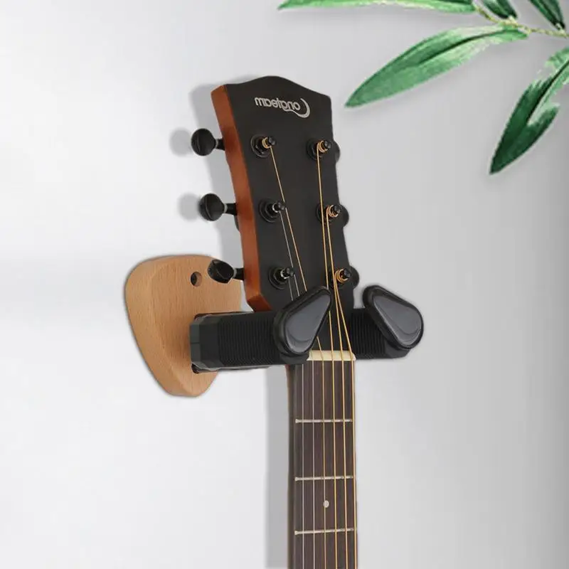 Guitar Wall Mount Strong Load-Bearing Guitar Stand Auto Locking System Guitar Wall Hangers Guitar Accessories For Acoustic