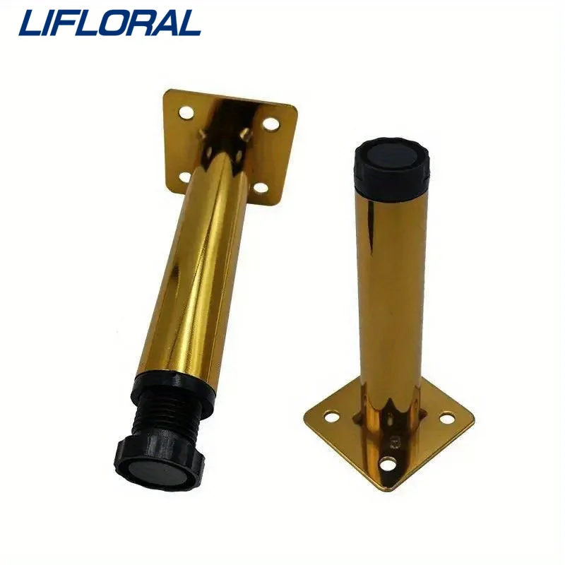 4 قطعة 10/15 سنتيمتر أرجل قطع الأثاث الحديثة الفاخرة السرير مقاعد البدلاء قدم وحدة التحكم الصلب أثاث معدني خزانة السرير أرجل أريكة للأريكة