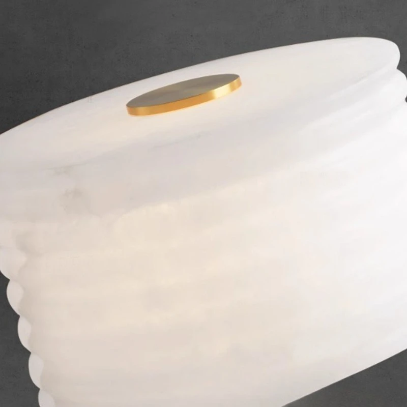 Naturalny marmur, luksusowa willa, dekoracyjna lampa stołowa do salonu, nordycka, lekko luksusowa, kreatywna lampka nocna do sypialni hotelowej.