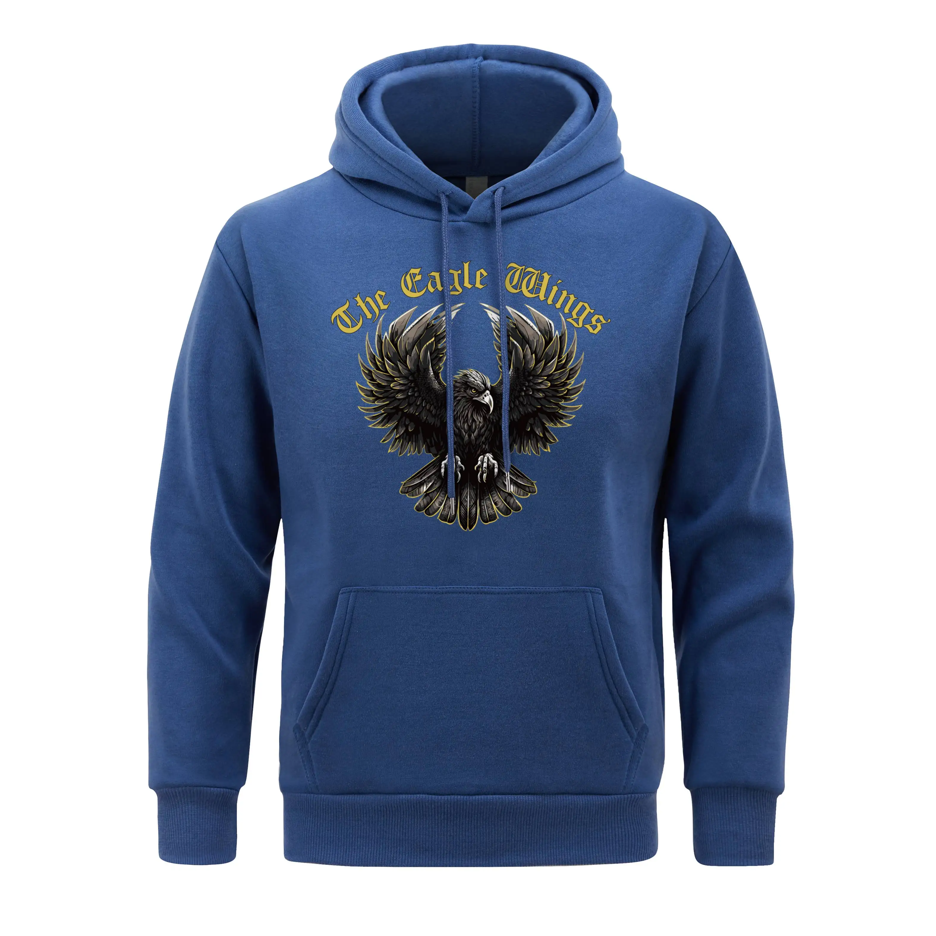 The Flying Eagle Sparkles With Golden Light Hoodies Man Brave Hooded Cartoon Men Hoodie Soft Fleece Spring Autumn Tops