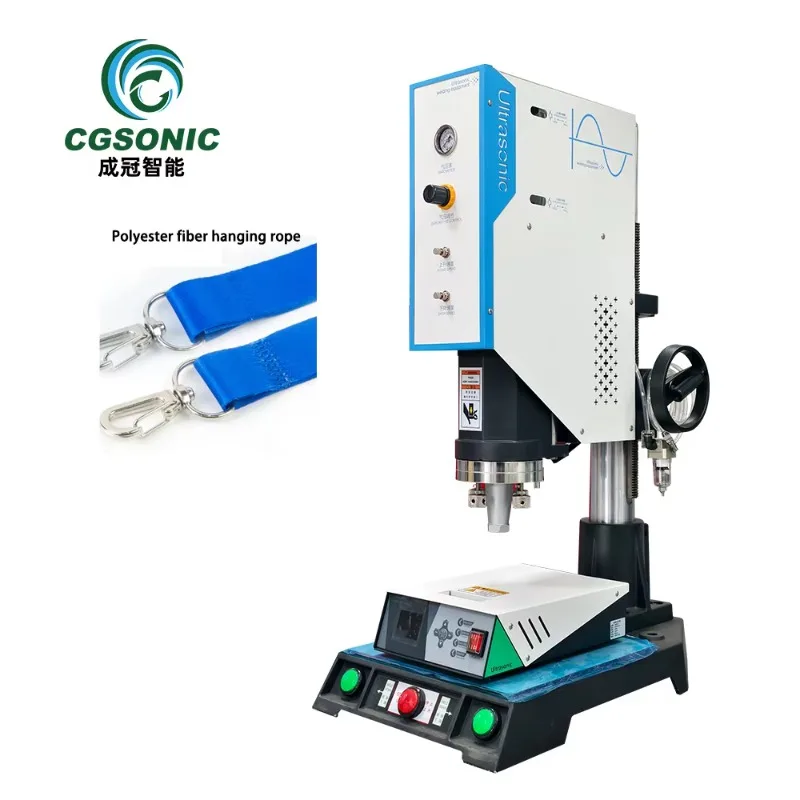 Ultrasonic Welding Machine Ultrasonic Polyester Lanyard Straps Sewing Velcro Strap Welder Employee ID Card Hanging Rope