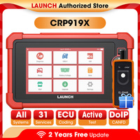 LAUNCH X431 CRP919X OBD2 Scanner Automotive Diagnostic Tools Car CANFD DOIP ECU Coding OBDII Professional Free Shpping