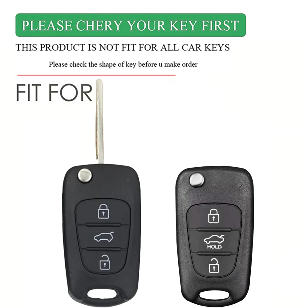 3 Buttons Remote Car Key Shell Fob Fit for Hyundai Solaris Accent Tucson L10 L20 L30 IX35 Kia K2 K5 Rio Ceed Key Case
