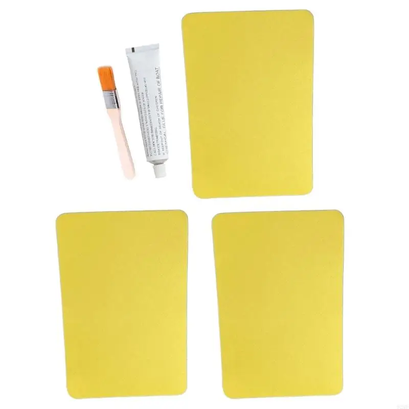 92me 6pcs بقع كاياك بقع إصلاح PVC تصحيحات إصلاح مقلوبة بتصحيحات للوقود القابل للنفخ قوارب الزوارق لعبة المياه