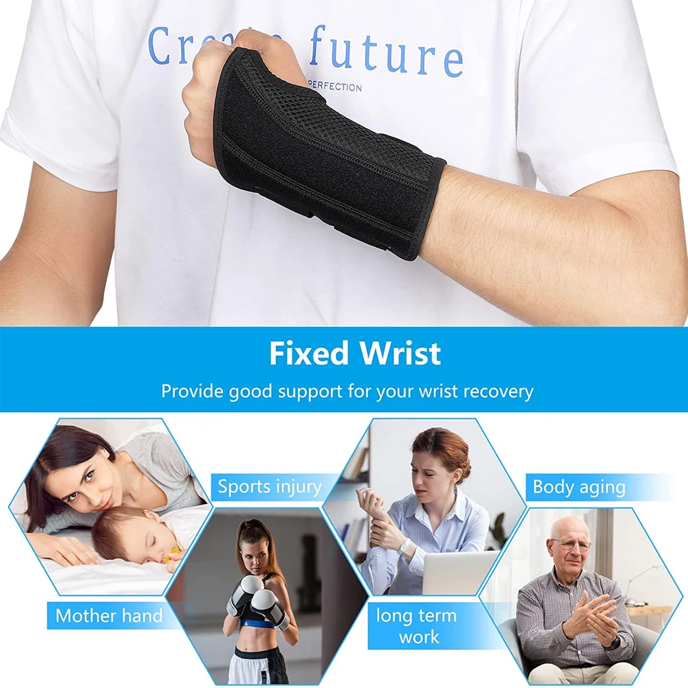 1 PCS Professional Wrist Support Splint Arthritis Band Belt Carpal Tunnel Wrist Brace Sprain Prevention Sports Wrist Protector