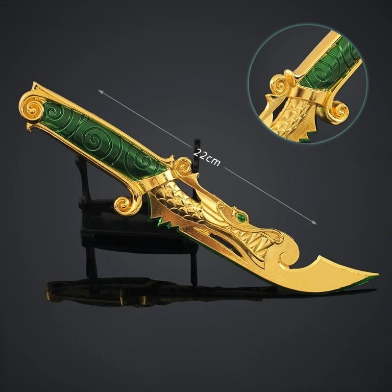 Couteau d'entraînement de lame de Dragon périphérique de jeu Valorant de 8,66 pouces, modèle d'arme en métal pour mêlée, jouet épée artisanal de haute qualité pour garçon, cadeau