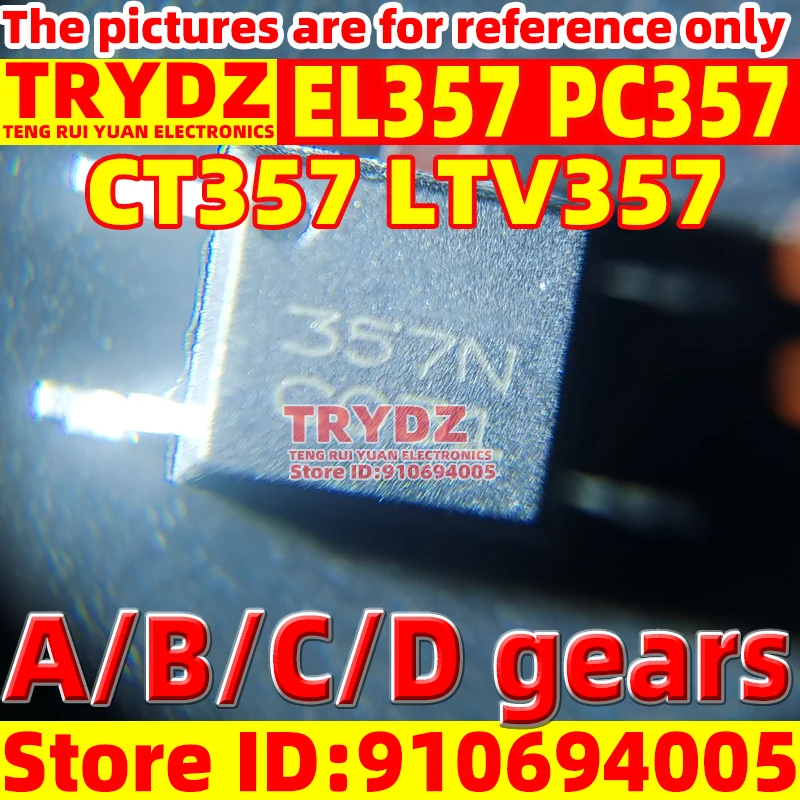 10pcs New EL357N-C EL357N-B EL357N-D EL357 PC357 CT357 LTV357 SOP-4 A/B/C/D gears for General Purpose Photocoupler IC