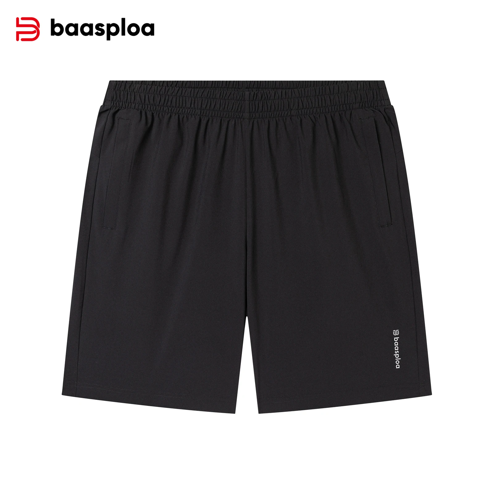 

Baasploa Men Sport Shorts Summer Lightweight Breathable Quick-Drying Sweatpants Male Casual Elastic Lace up Five-Point Pants