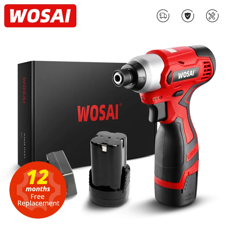 

WOSAI 16V Electric Drill Screwdriver 100N.m impact Driver cordless drill Household Multifunction Hit Power Tools MT-SER