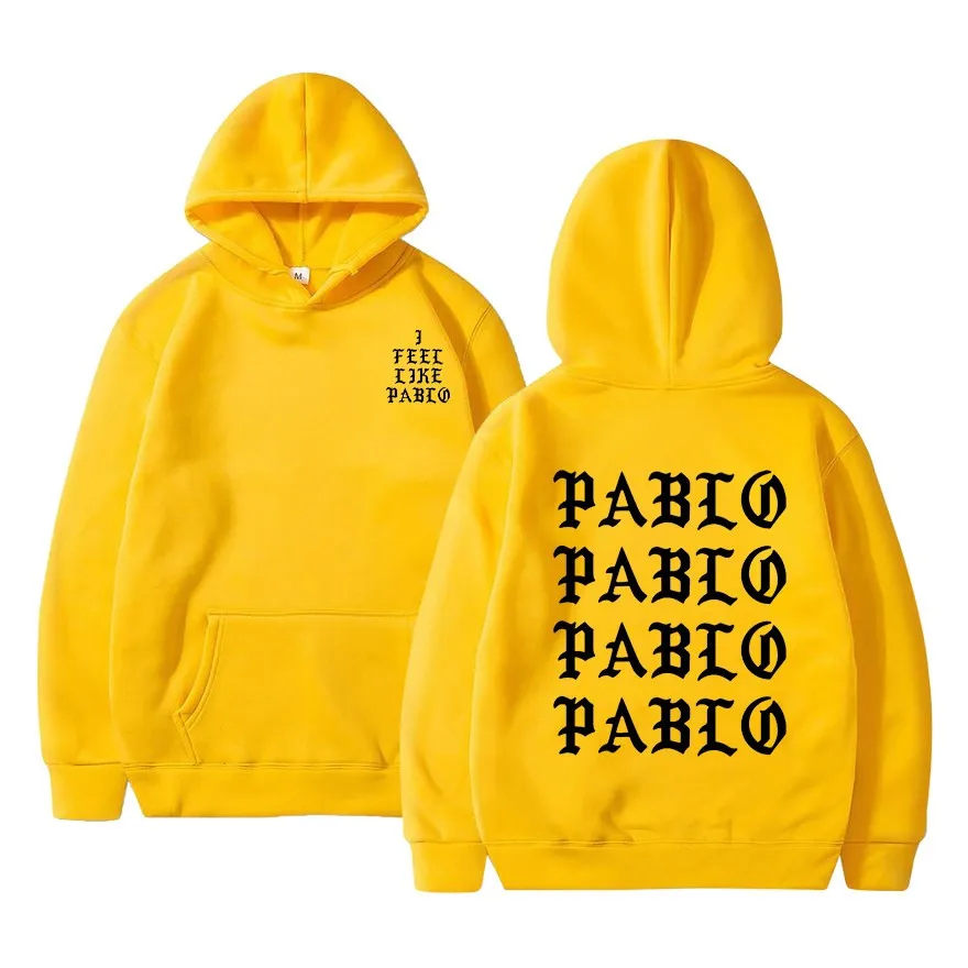 I Feel Like Paul Pablo Kanye West sweat homme hoodies men Sweatshirt Hoodies Hip Hop Streetwear Hoody pablo hoodie