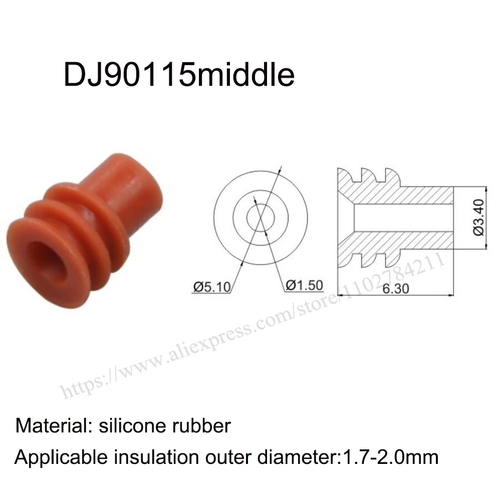 5000PCS DJ90115 New energy auto seal rubber automotive Waterproof connector terminal plug pin socket