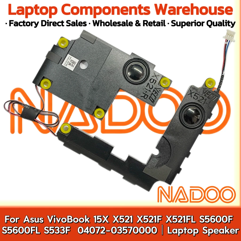 New Original Laptop Notebook Audio Speaker Horn For Asus VivoBook X521 X521F X521FL S5600F S5600FL S533F 04072-03570000
