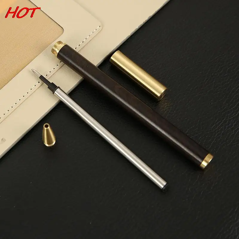 Vintage Brass Ballpoint Pen High-Grade Neutral Signature Pen Business Gift School Students Office Stationery Writing Supplies