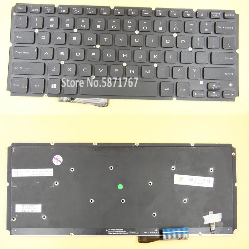 Original for dell xps 14 15 L421x L521x P30G Laptop keyboard US layout