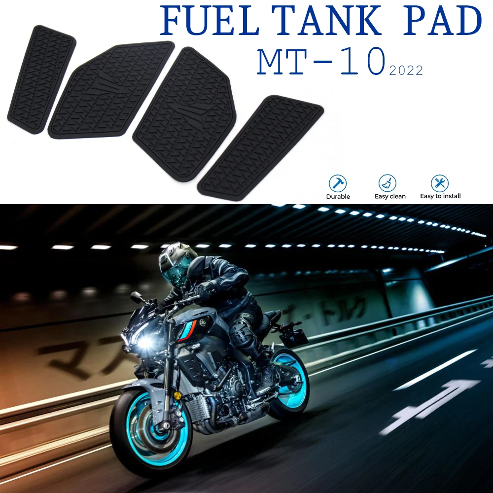 

2022 2023 Motorcycle Accessories Antiskid Fuel Tank Decal Traction Pad Protection Sticker Fits For Yamaha MT10 MT 10 MT-10