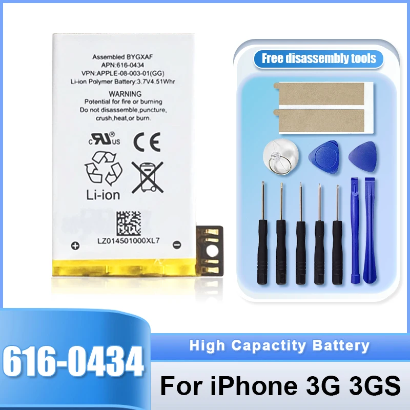 XDOU 616-0434 Bateria High Quality Mobile Phone Batteries For Apple IPhone 3GS 3G Brand-New Smartphone Battery Free Tools
