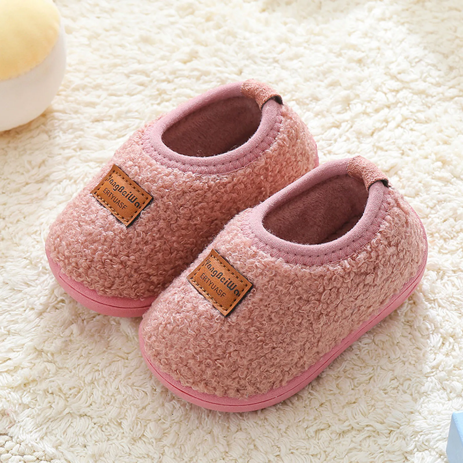 

Winter Children Floor Baby Slippers Infant Toddler Plush Warm Boys Girl Soft Anti-slip Indoor Home School Kids Shoes Sock Shoes