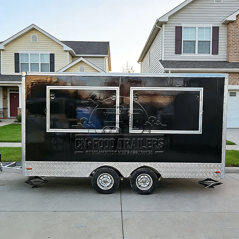 

Пищевой трейлер CN, полностью оборудованный прицеп для общественного питания для нескольких кутисей с счетчиком напитков и зоной подготовки, сертифицированный CE