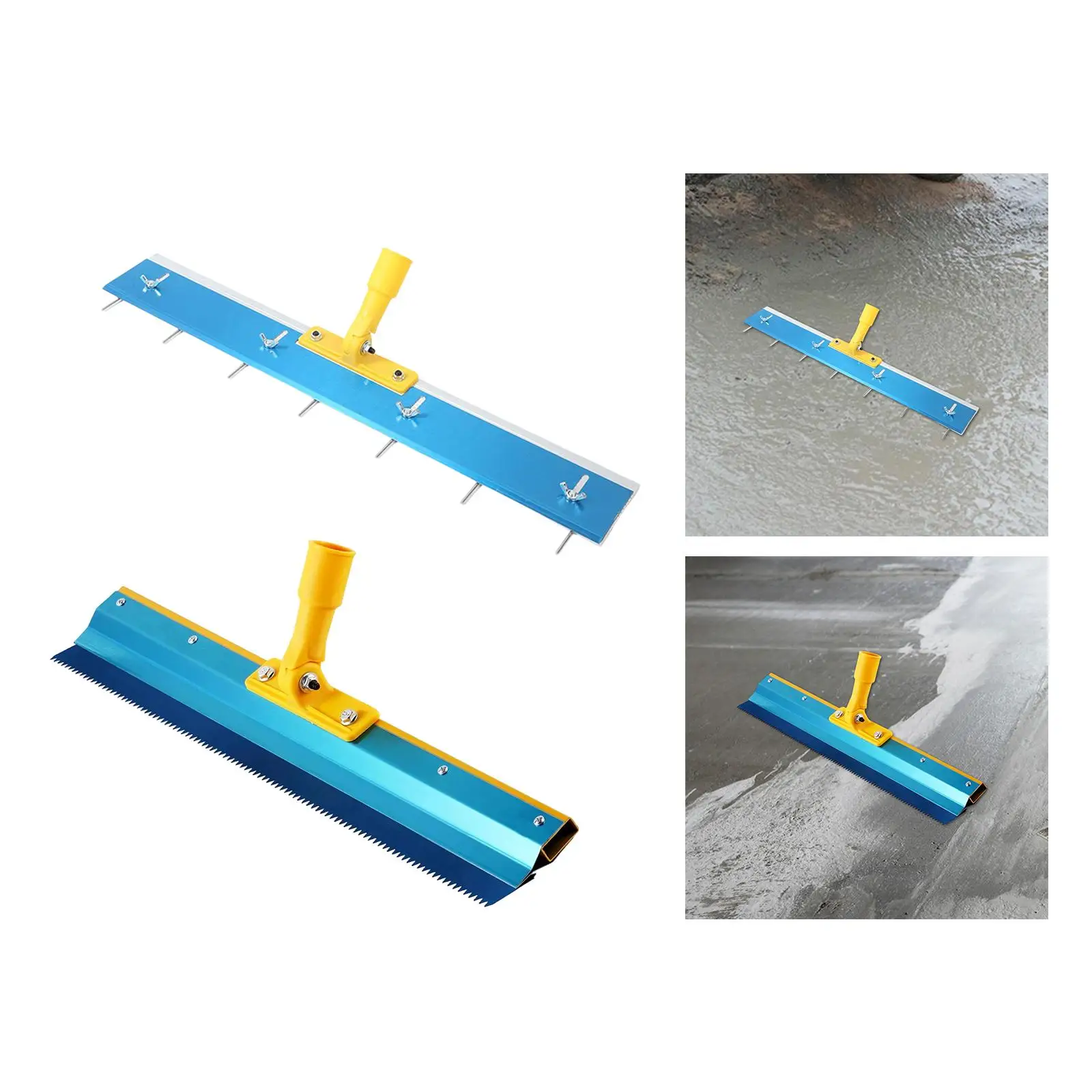 Self Leveling Cement Squeegee Adjustable Epoxy Floor Rake Painting Hand Tool for Construction Application