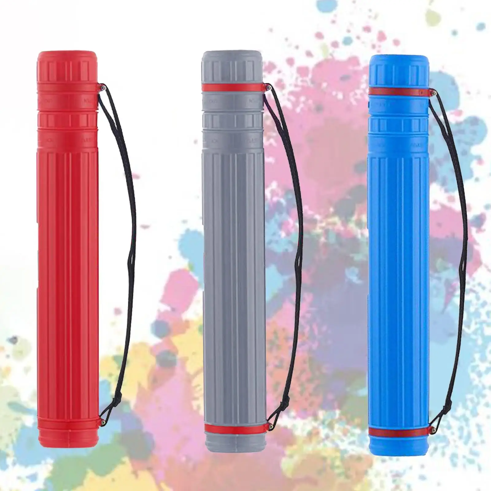 Lightweight Document Poster Tube with A Carry Strap Light-Resistance 17.7'' up