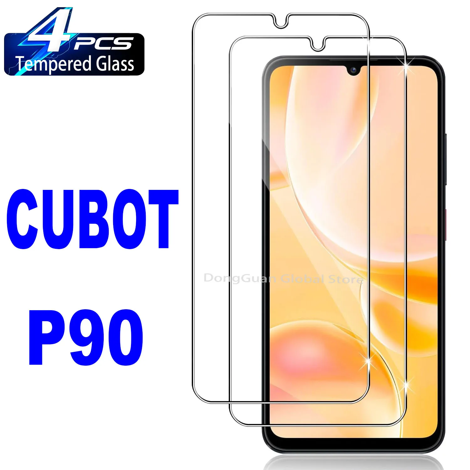 

For CUBOT P90 Tempered Glass Screen Protector Glass Film