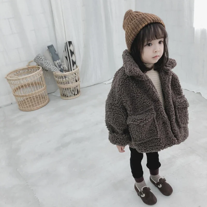 Girl Jacket Thick Warm Kids Clothes Winter Children Jackets for Baby Boy Outerwear Coat Toddlers 80~130 fleece