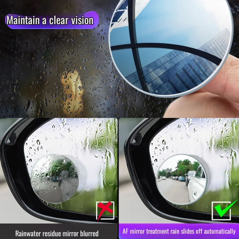 Suction cup reversing round mirror wide angle view no blind spot daily use small round mirror 360 Degree Adjustable Blind Spot