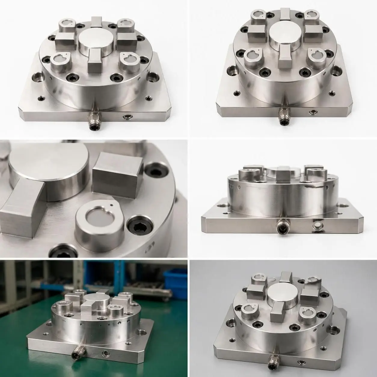 Pneumatic Chuck Compatible with 3R System CNC Machine Tool Accessories Air Chuck 3R Pull Studs Not Included