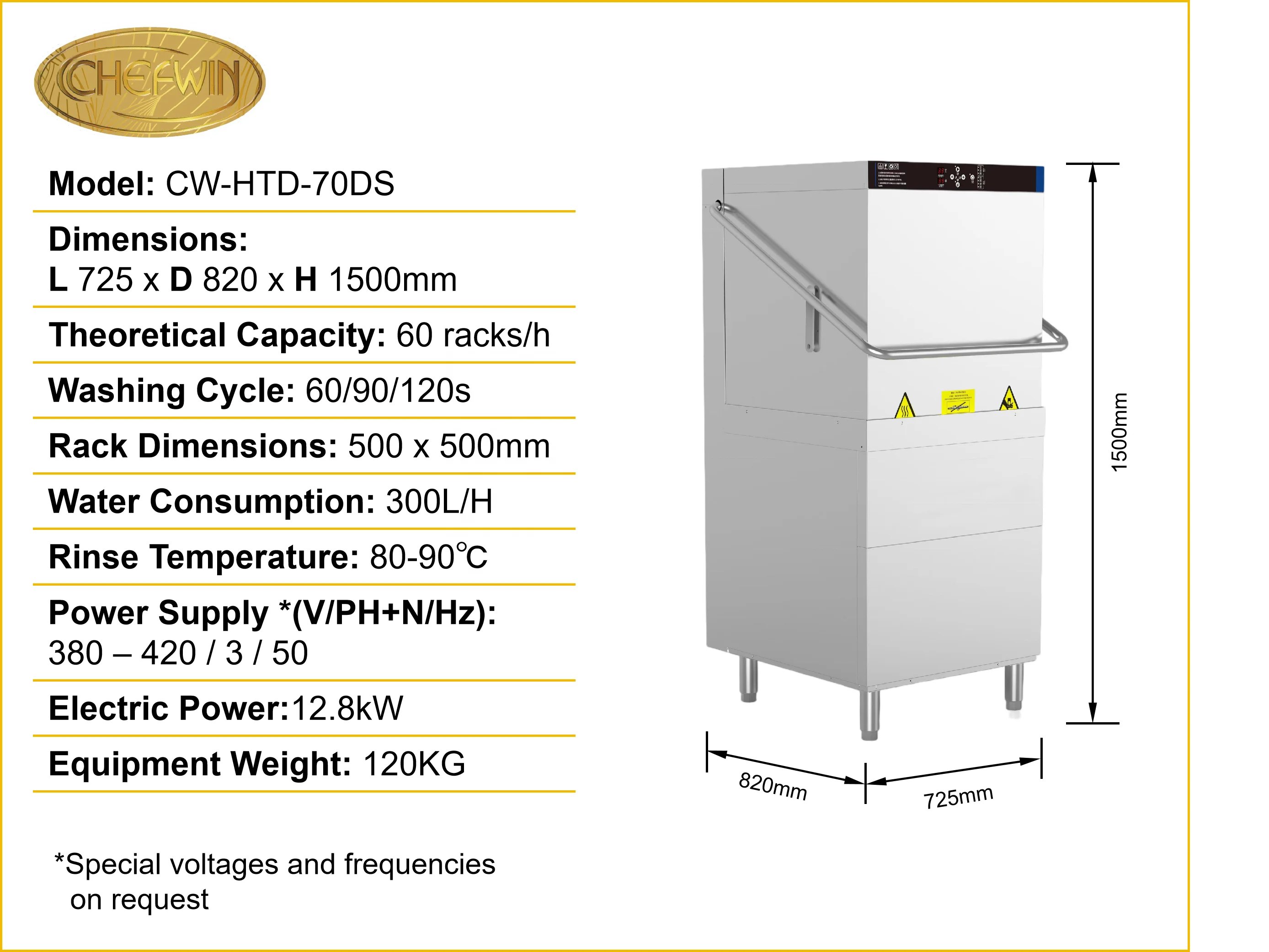 304 Stainless Steel Fully Automatic Hood Type Commercial Dishwasher For Restaurant Hotel Canteen