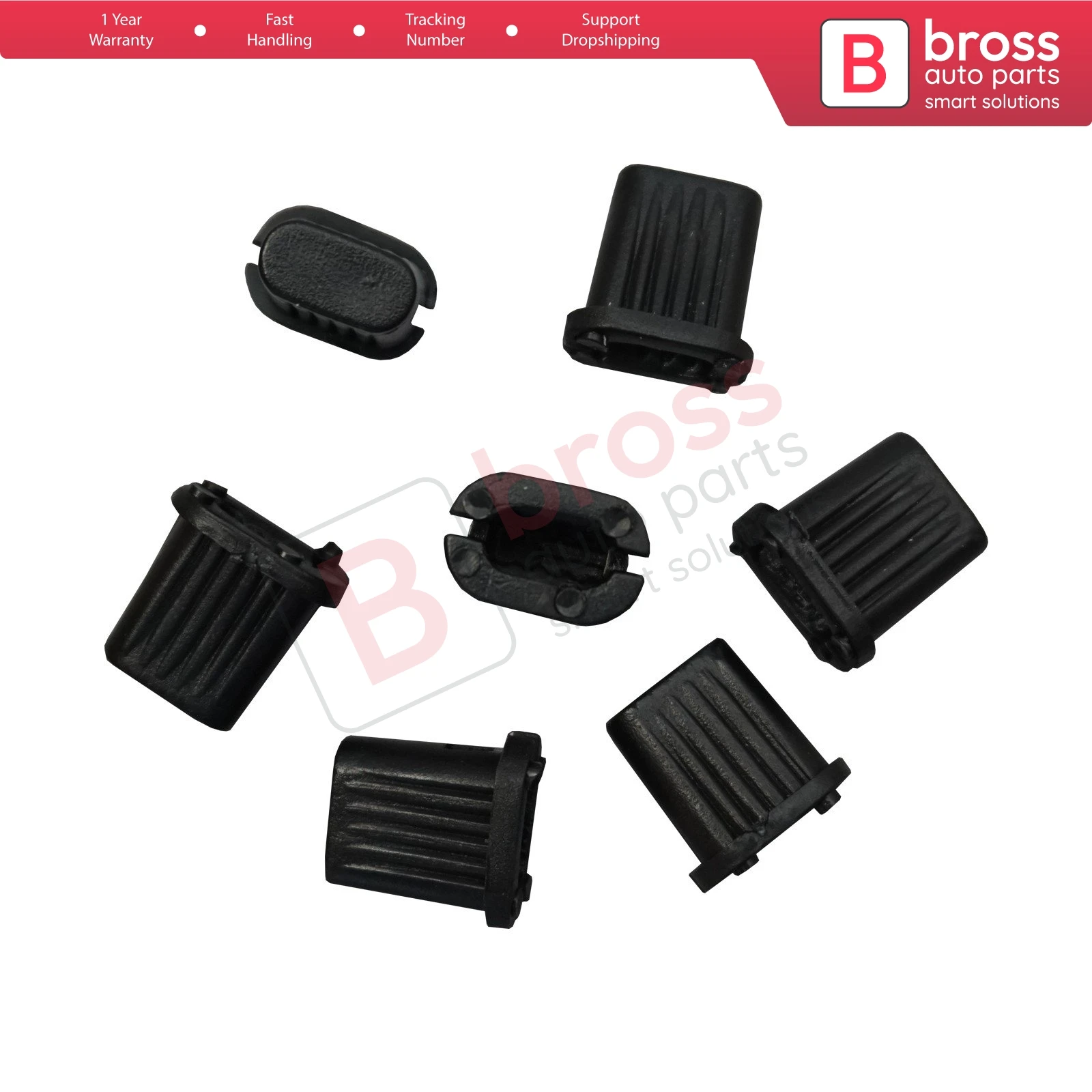 BCF5035 10 Pieces Side Moulding Clip BLACK 7703081185-699796 for Renault Megane Kangoo Clio Peugeot Citroen Dacia Opel