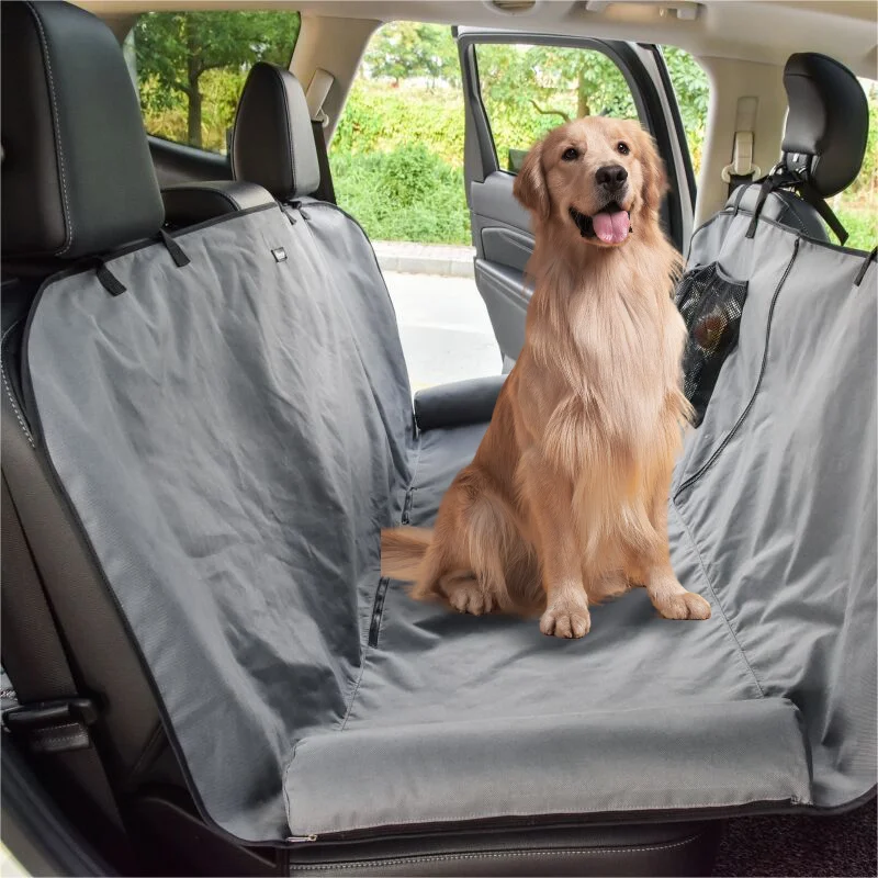 

Waterproof Oxford Material Pet Hammock Dog Car Seat Cover with Travel Pillow Car Accessories 137cm*146cm