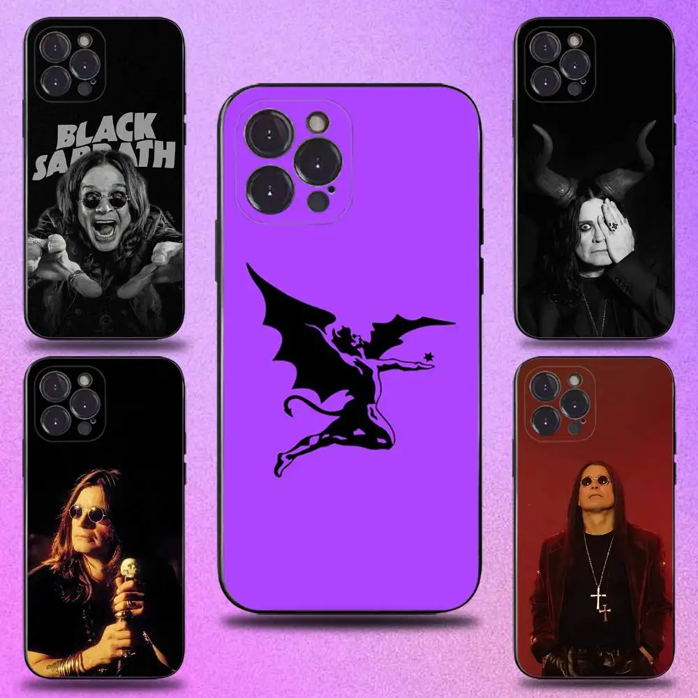 

B-Black S-Sabbath Heavy Band Phone Case For iPhone 16,15,14,13,12,11 Plus,Pro Max,XS,X,XR,SE,Mini,8,7,Soft Silicone Black Cover