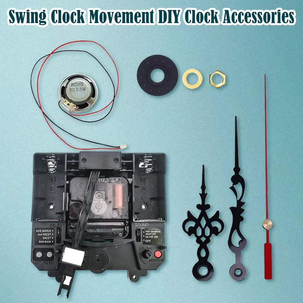 Hourly Time Teller Universal Watch 4 Kinds Of Music Swing Integrated Clock Movement Accessories 300g Clock DIY M8H8