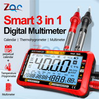 612 Smart Digital Multimeters AC/DC Current Voltage Capacitance Professional Measurement Multimetro Test Tools Ammeter Voltmeter