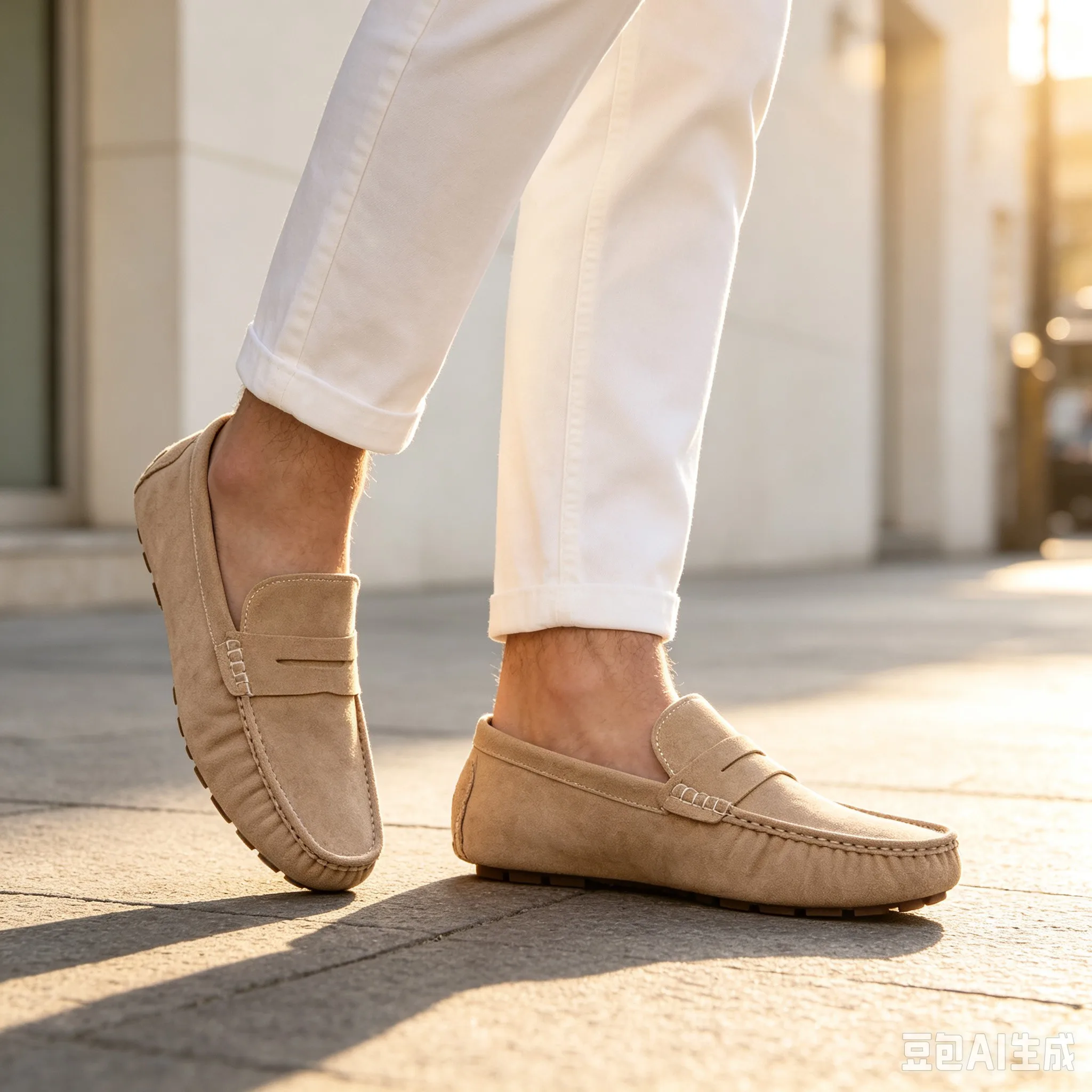 Men's Casual Fashion Loafers Handmade Suede Leather Moccasins Slip-On Driving Shoes Range Male Flats Comfort Footwear Size 39-48