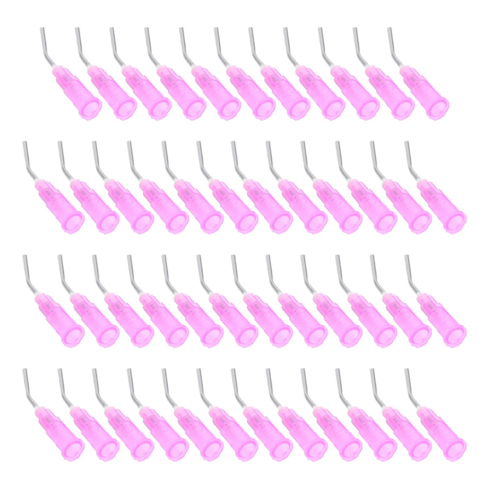 

100Pcs Dental Bent Needle Tips Disposable Pre-Bent Blunt End Composite Needles Oral Cleaning Tool Bent Clean Clean Tool