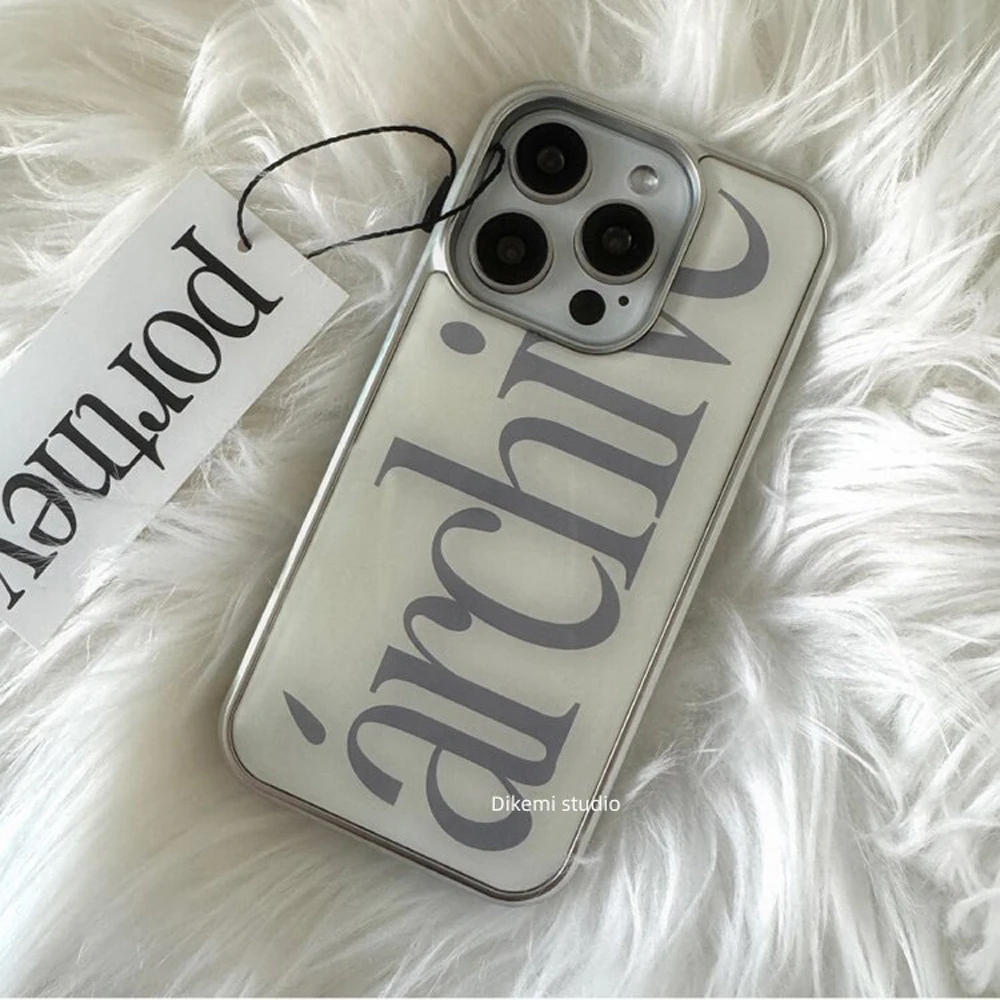 Korean Archive LElectroplating Drip Glue Phone Case For Samsung Case S23 24 25 26 Fe Plus Ultra Edge Phone Y2k Cover Ins