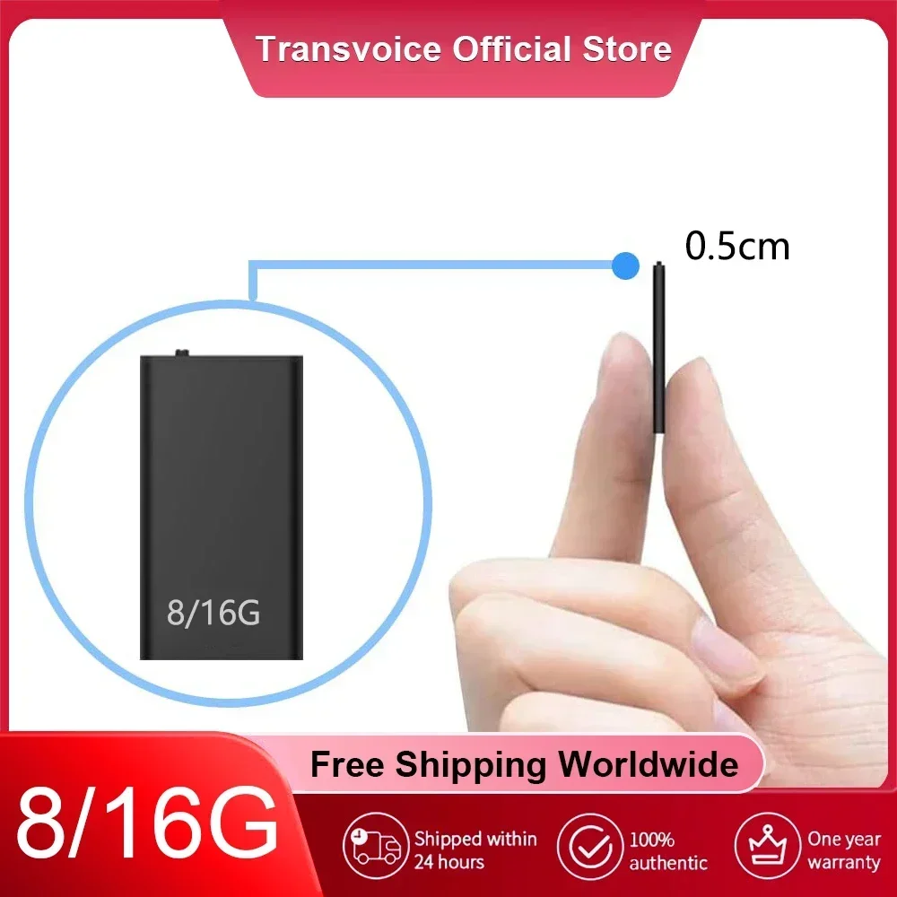 64G Mini Voice Recorder Portable Small Recording Device Voice Professional Controlled Noise Canceling Recorder MP3 Music Player