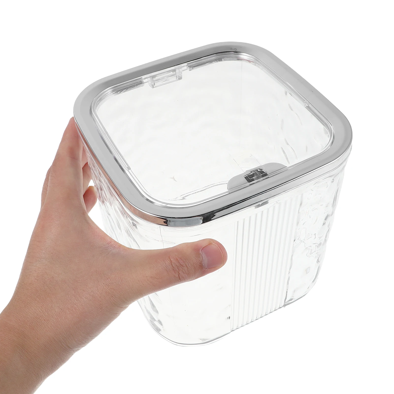 

'S Accessories Storage Box Transparent Hair Clip Organizer For With Press To Open Lid Portable Lightweight